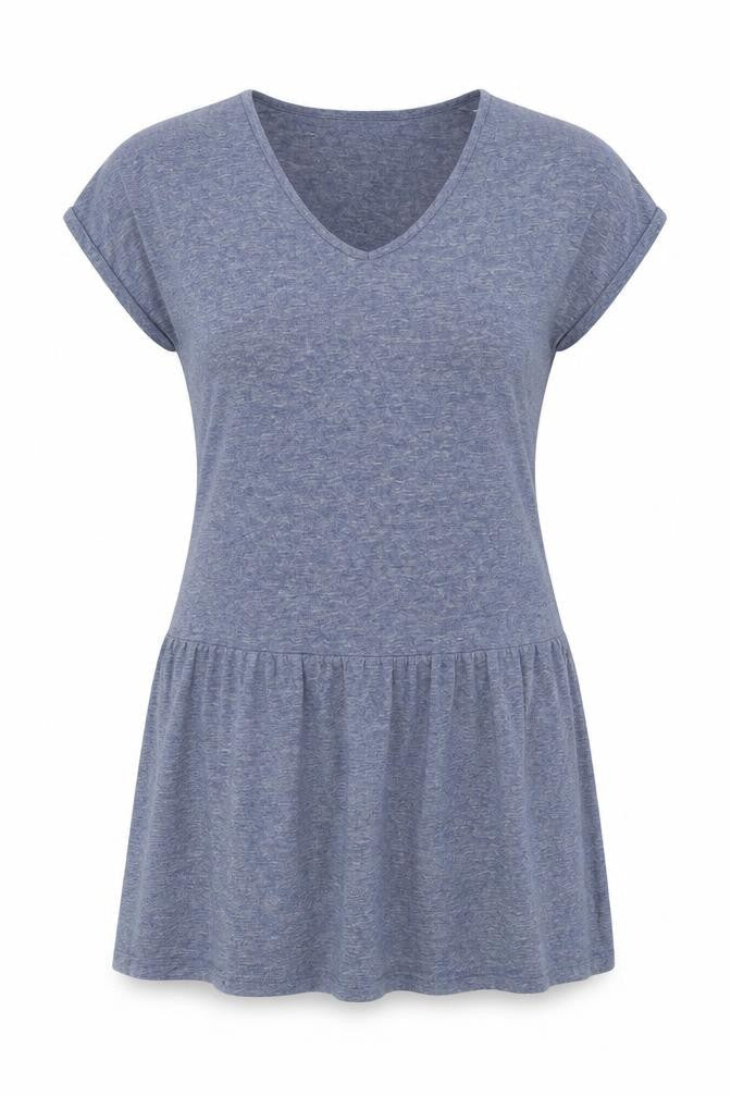 NEXT Womens Blue Cotton A-Line Size 8 V-Neck