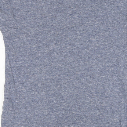Next Womens Blue Cotton A-Line Size 8 V-Neck