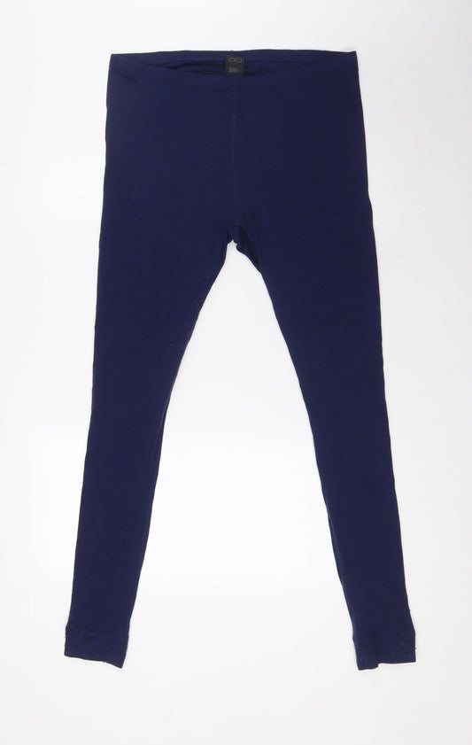 Lapasa Womens Blue Wool Trousers Size XL L31 in Regular - Long johns