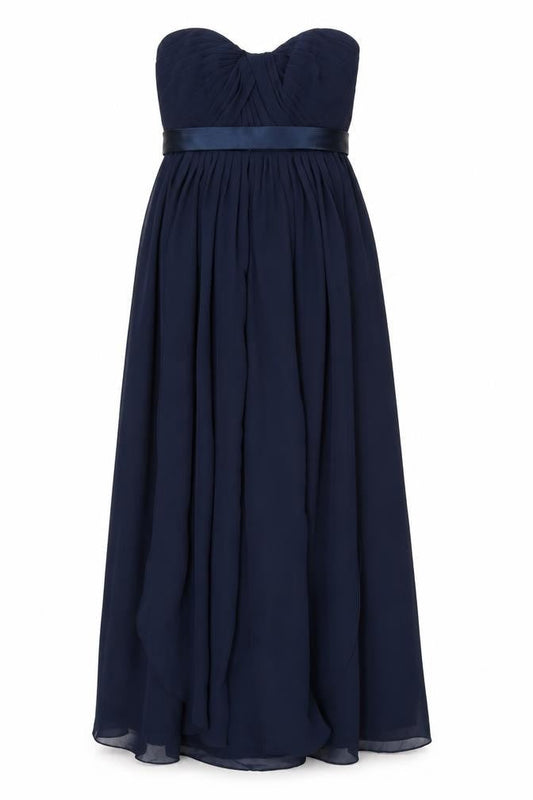 Sorella Vita Womens Blue Polyester Maxi Size 10 Off the Shoulder Zip