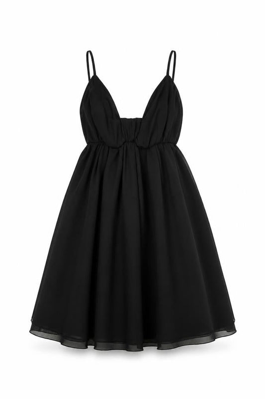 Love Womens Black Polyester Mini Size S V-Neck Zip - Size S/M