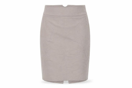 Zara Womens Beige Wool Straight & Pencil Skirt Size M Zip