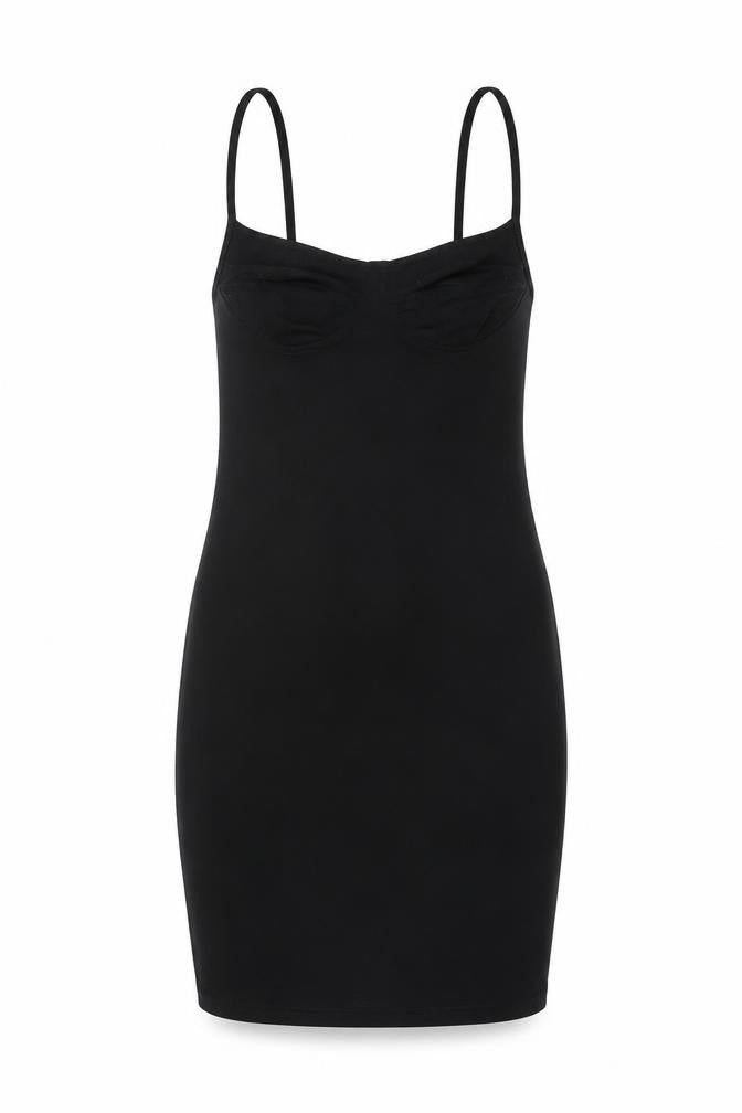 Motel Womens Black Polyester Bodycon Size XS Square Neck Pullover