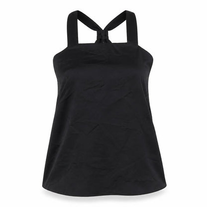 River Island Womens Black Polyester Basic T-Shirt Size 10 Square Neck