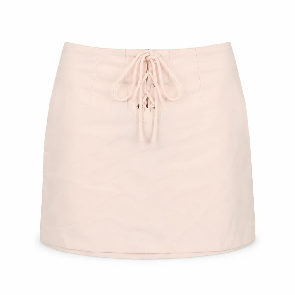 Missguided Womens Pink Polyester A-Line Skirt Size 8 Zip