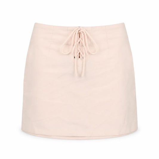 Missguided Womens Pink Polyester A-Line Skirt Size 8 Zip