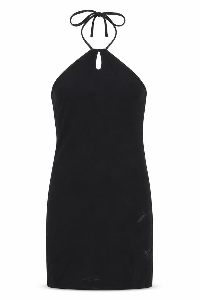 Only Womens Black Cotton Bodycon Size M Halter Pullover