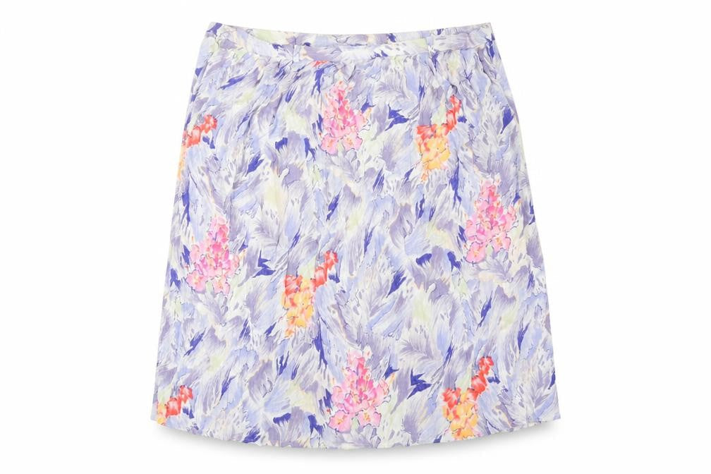 Profiles Womens Multicoloured Geometric Viscose Peasant Skirt Size 22 Zip - Floral Print
