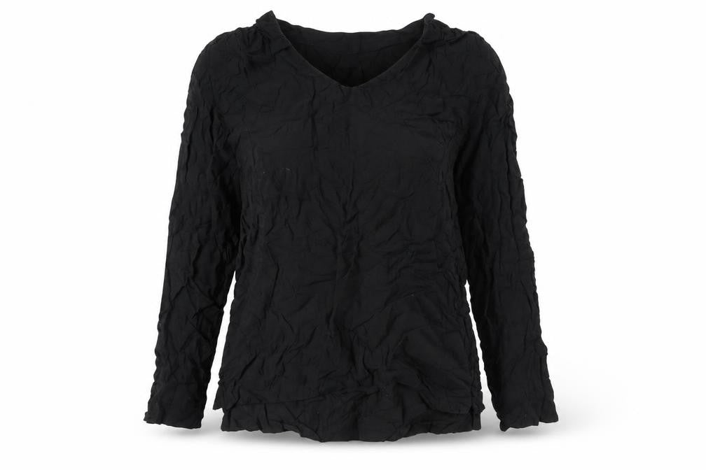 Gap Womens Black Viscose Basic Blouse Size S Boat Neck