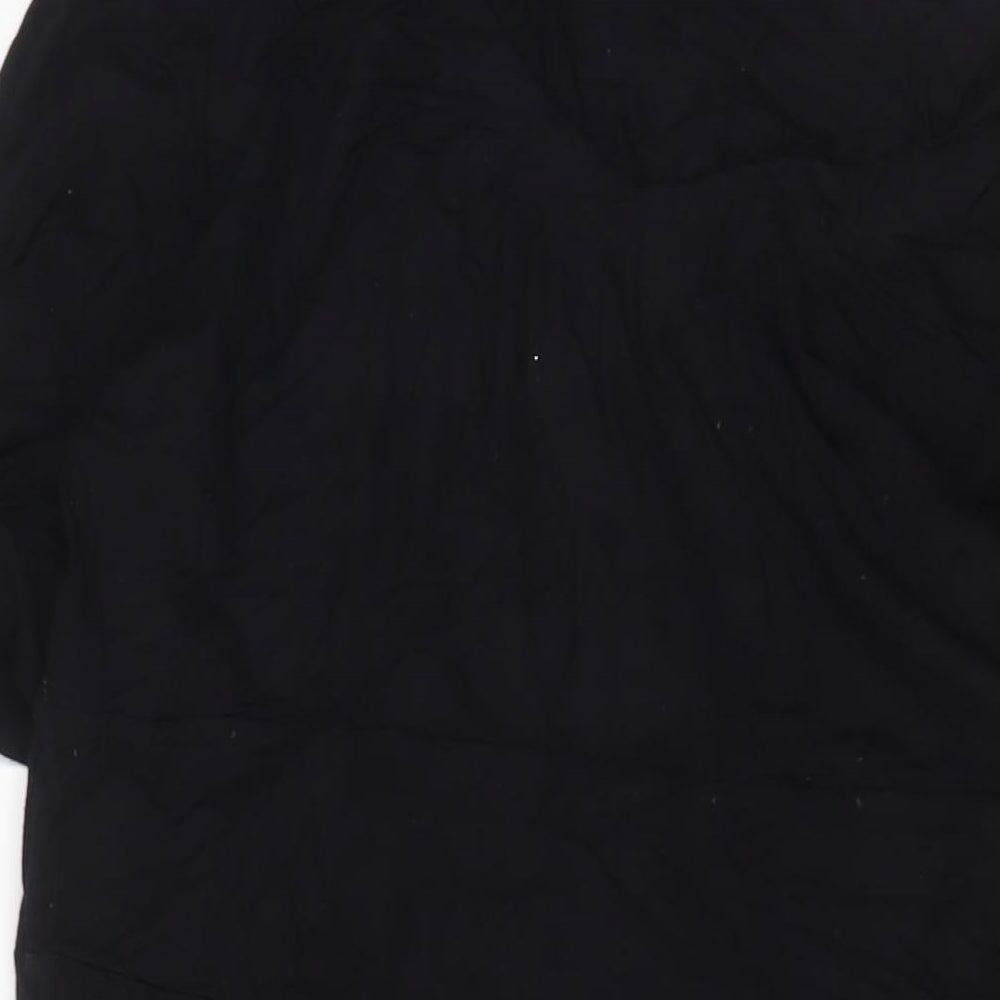 David Emanuel Womens Black Viscose A-Line Size 20 Scoop Neck Pullover
