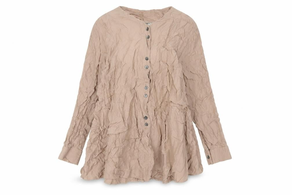 Jeffrey Rogers Womens Pink Viscose A-Line Size 10 V-Neck Button