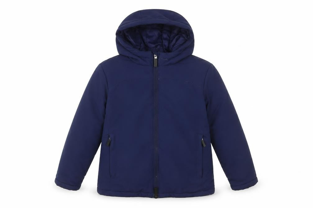 Castore Boys Blue Basic Coat Coat Size 4-5 Years Zip - Zip Pockets