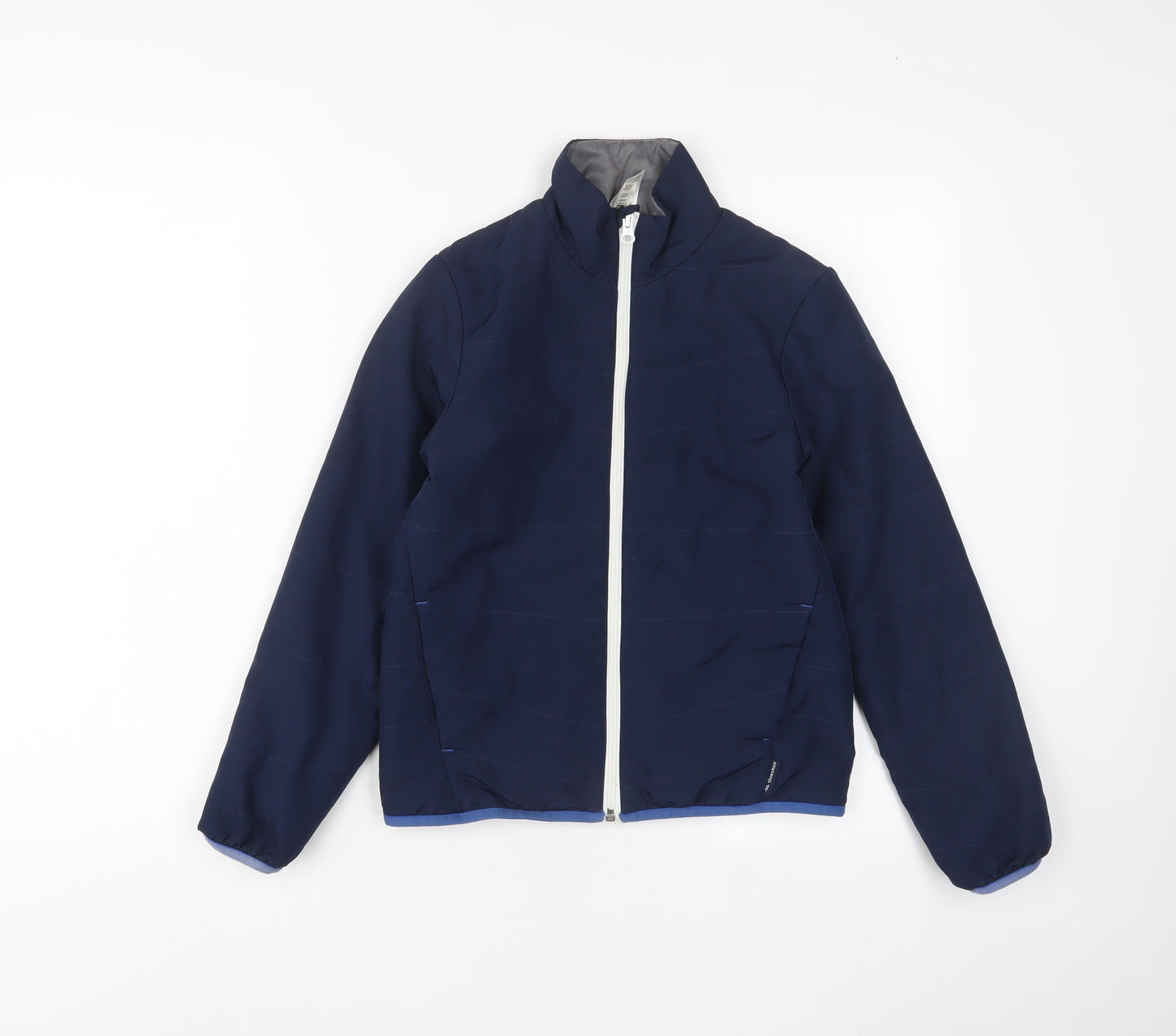 DECATHLON Boys Blue Jacket Coat Size 10 Years Zip