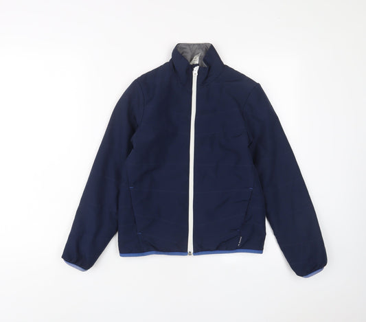DECATHLON Boys Blue Jacket Coat Size 10 Years Zip
