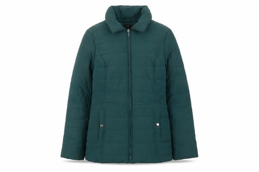 M&Co Womens Green Jacket Size 10 Zip - Pockets
