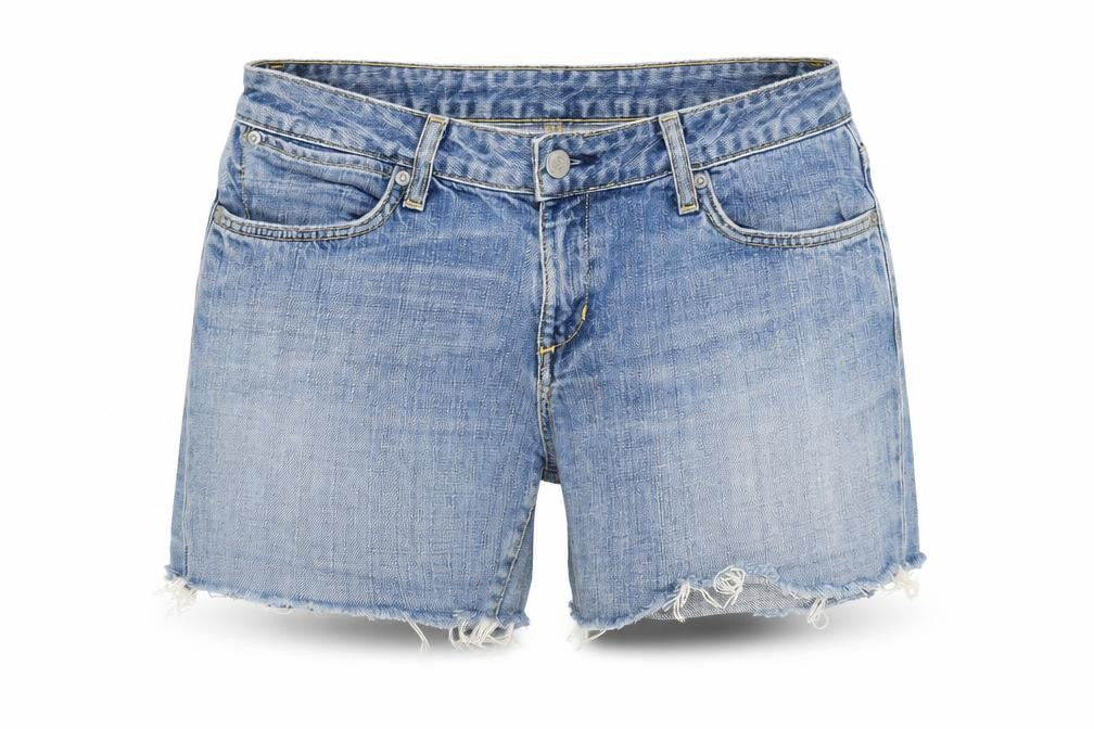 Paper Denim & Cloth Womens Blue Cotton Cut-Off Shorts Size 30 in L5 in Regular Zip