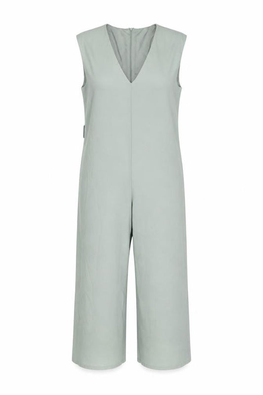 Zara Womens Green Polyester Jumpsuit One-Piece Size S L26 in Zip