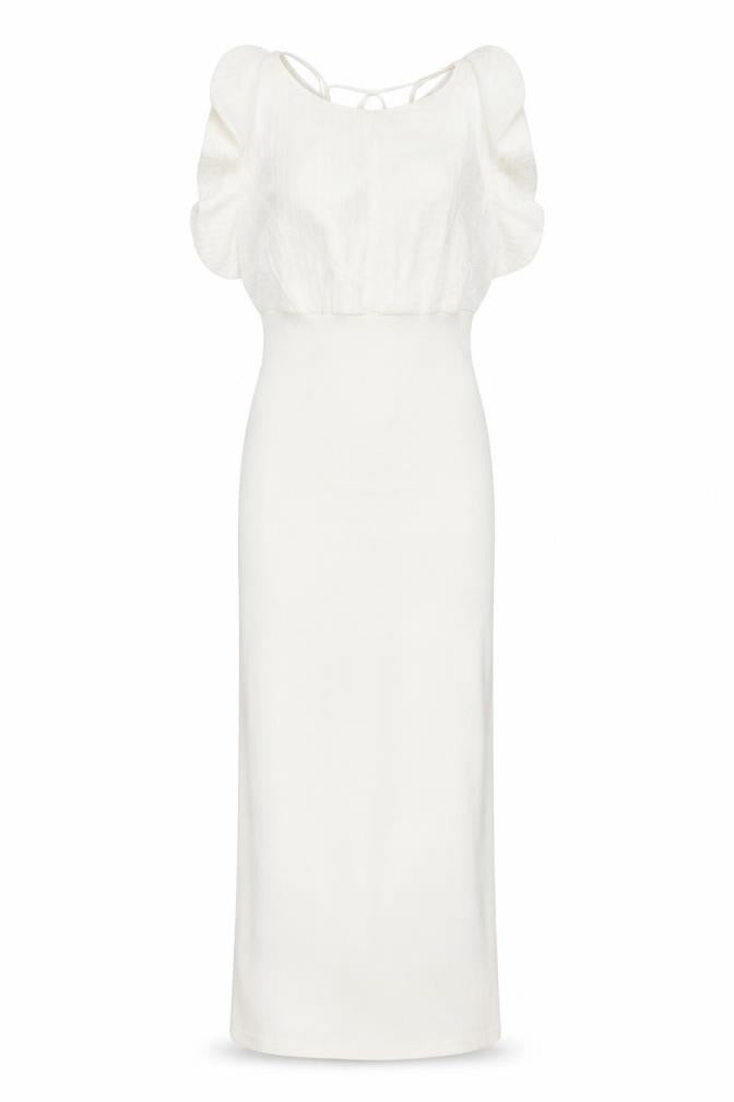 Zara Womens White Cotton Bodycon Size M Round Neck Pullover