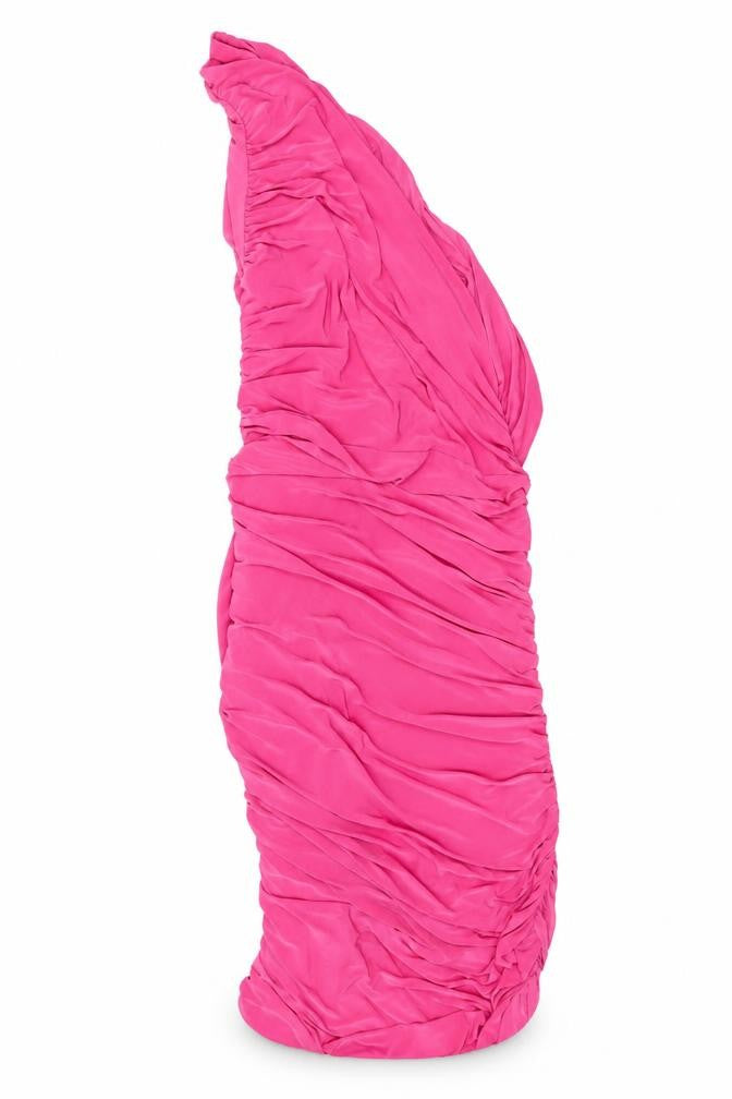 I SAW IT FIRST Womens Pink Polyester Bodycon Size 14 One Shoulder Pullover