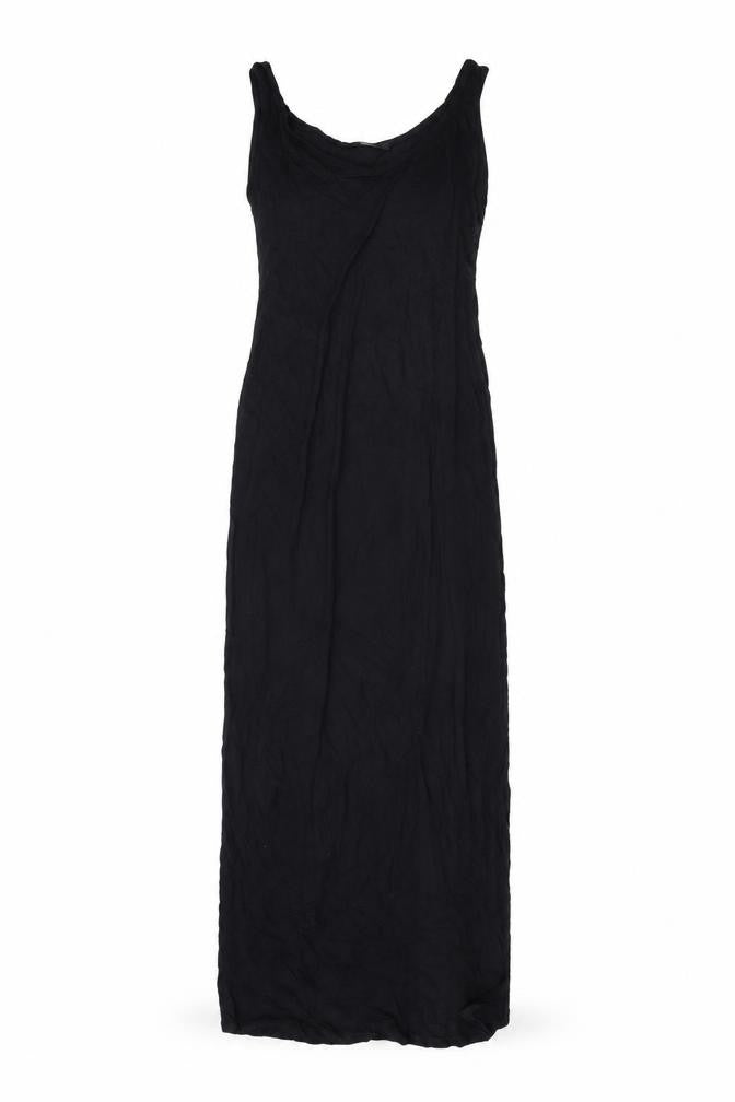 Marks & Spencer Womens Black Viscose Maxi Size 10 Scoop Neck Pullover