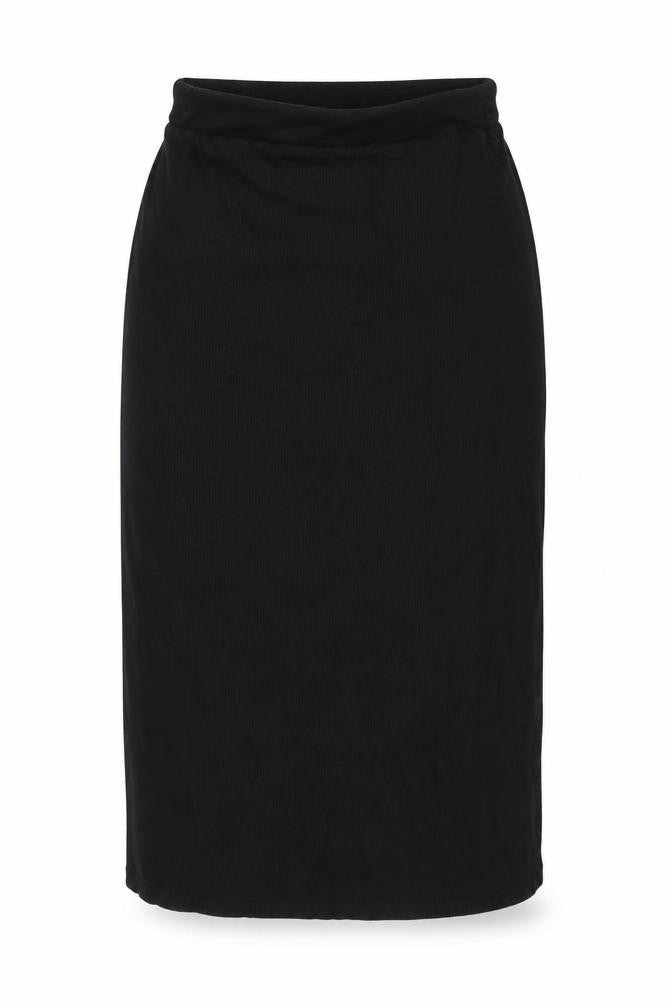 Warehouse Womens Black Polyester A-Line Skirt Size M