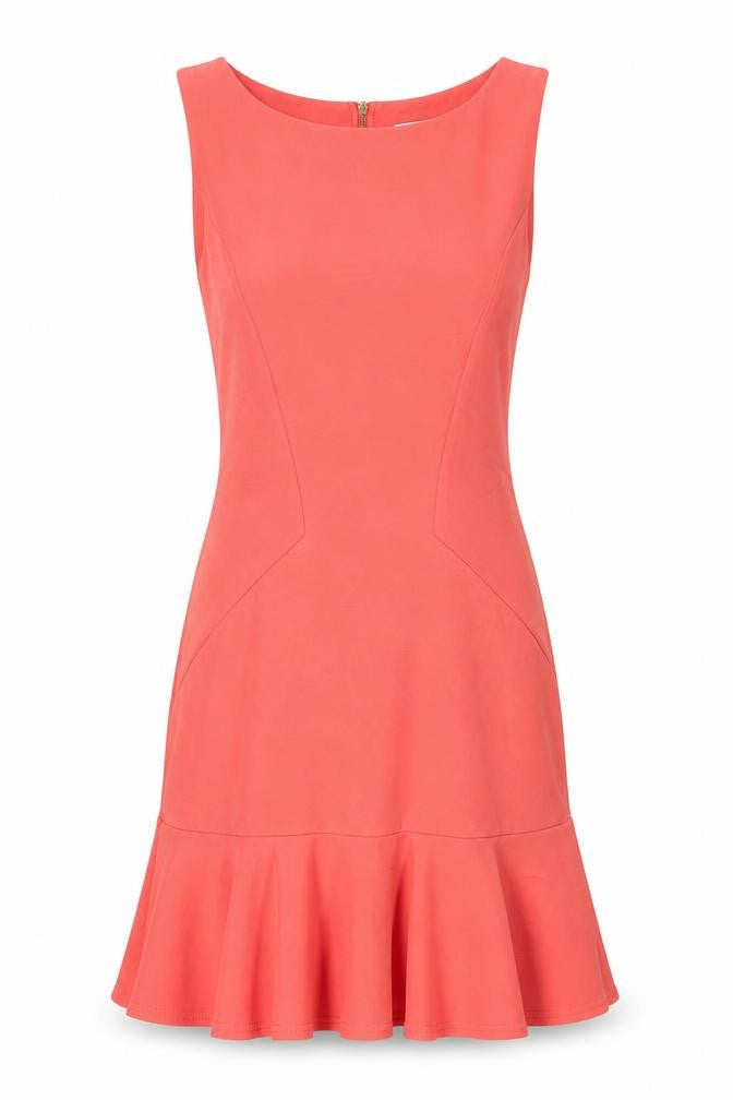 Closet Womens Pink Polyester Mini Size 10 Round Neck Zip
