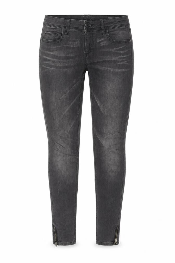 Zara Womens Grey Cotton Skinny Jeans Size 8 L28 in Regular Zip