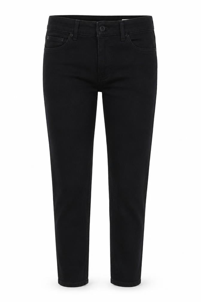 Marks & Spencer Womens Black Cotton Skinny Jeans Size 8 L28 in Regular Zip