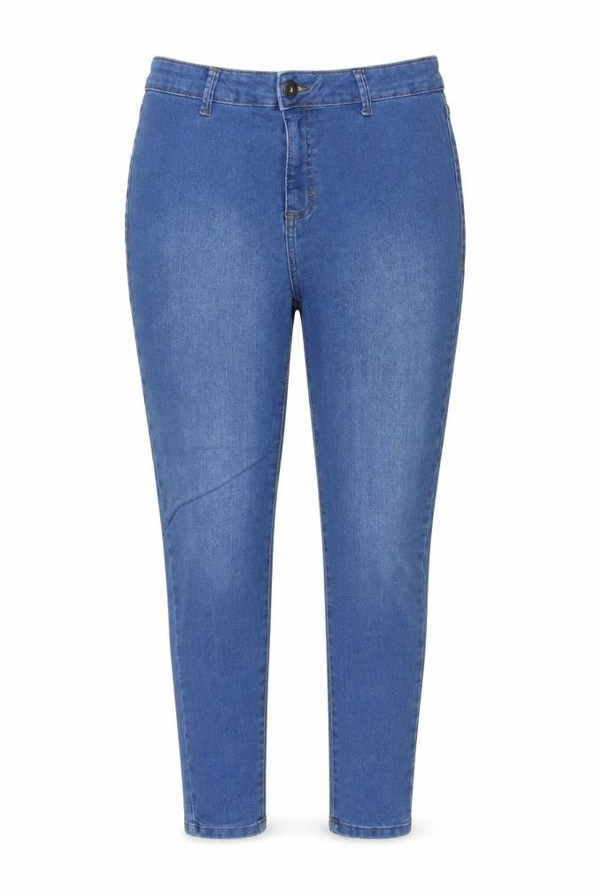 M-17 Womens Blue Cotton Skinny Jeans Size 14 L30 in Regular Zip