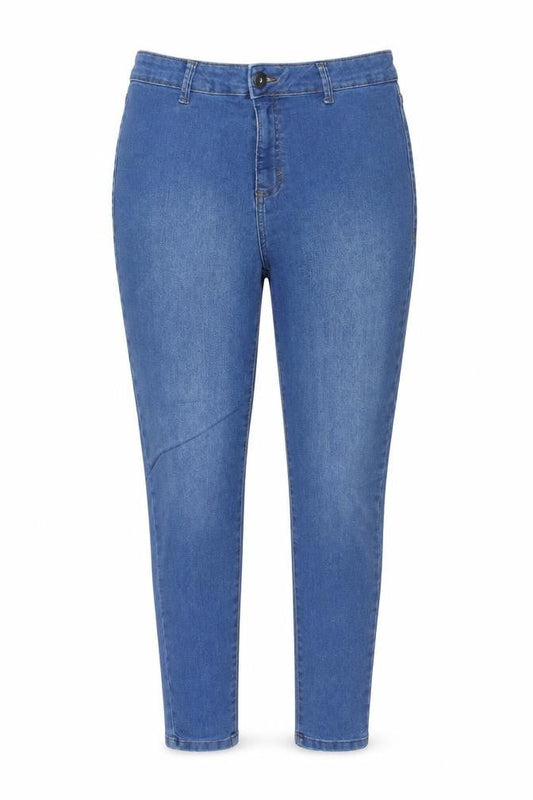 M-17 Womens Blue Cotton Skinny Jeans Size 14 L30 in Regular Zip