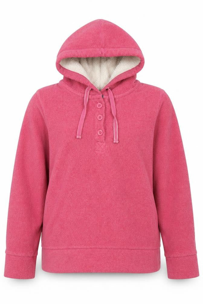 Marks & Spencer Womens Pink Polyester Pullover Hoodie Size 14 Pullover