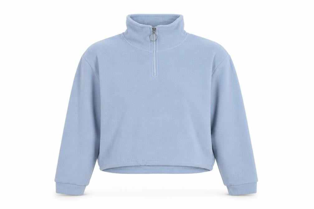 Brave Soul Womens Blue Polyester Pullover Sweatshirt Size L Pullover