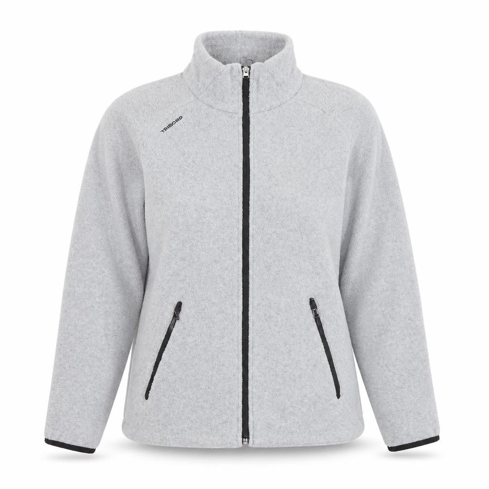 DECATHLON Womens Grey Jacket Size L Zip - Size L/XL