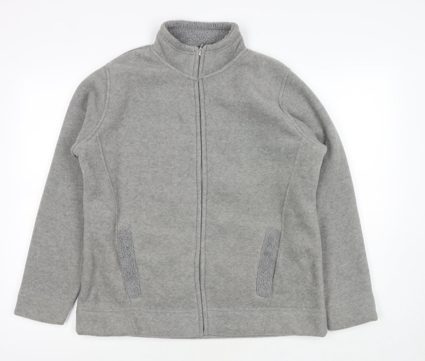 EWM Womens Grey Jacket Size 14 Zip - Size 14-16