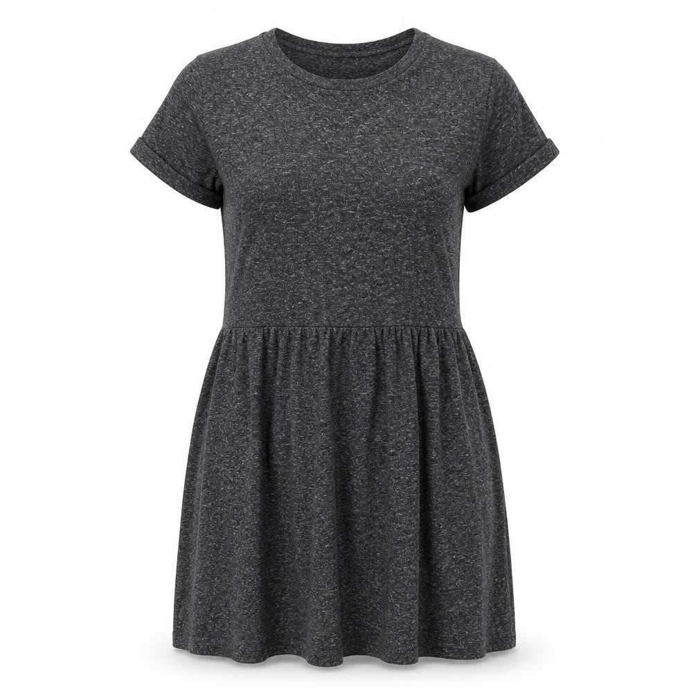 Topshop Womens Grey Polyester A-Line Size 10 Round Neck Pullover