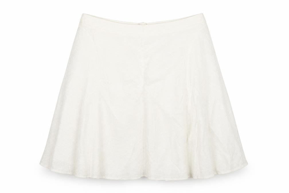 Classics Womens Ivory Viscose A-Line Skirt Size 22 Zip