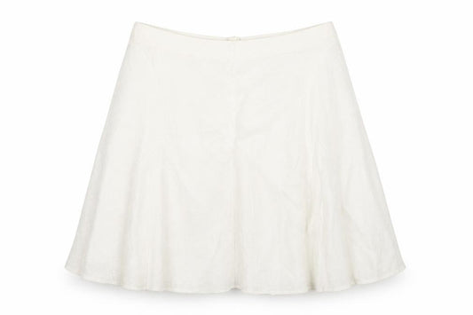 Classics Womens Ivory Viscose A-Line Skirt Size 22 Zip