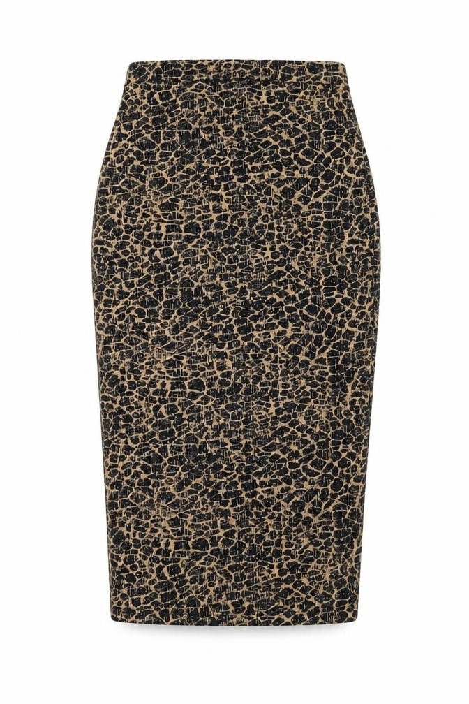 ASOS Womens Brown Geometric Polyester Straight & Pencil Skirt Size 8