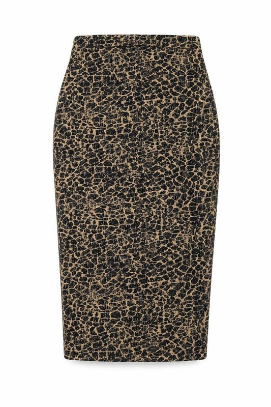 ASOS Womens Brown Geometric Polyester Straight & Pencil Skirt Size 8