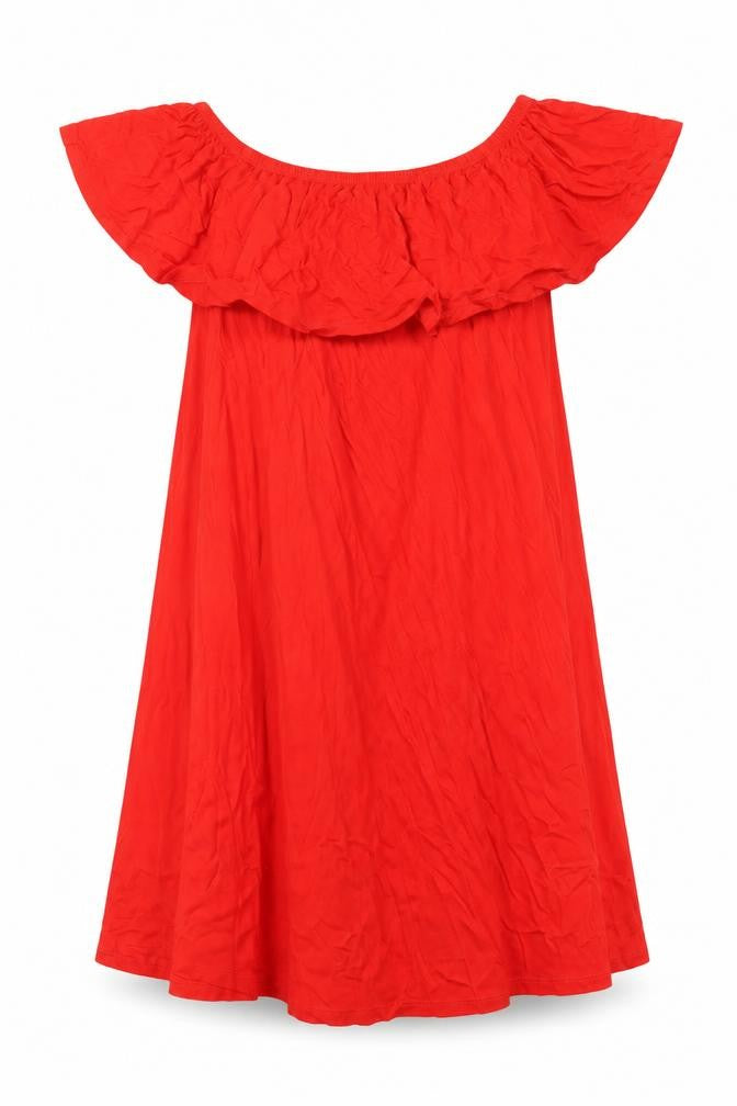 Lipsy Womens Red Viscose A-Line Size 12 Off the Shoulder Pullover