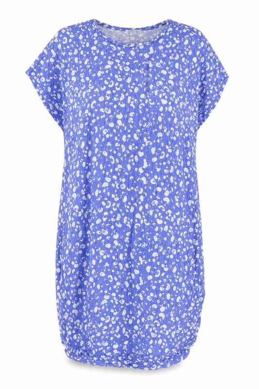 Monki Womens Blue Viscose Shirt Dress Size XS Round Neck