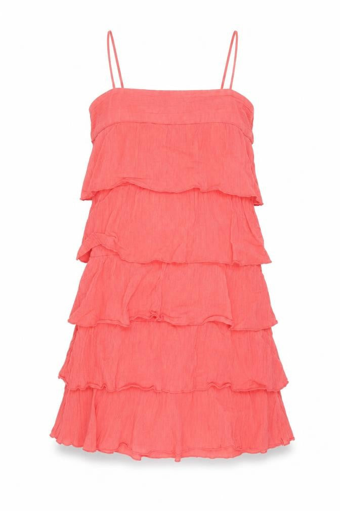 Topshop Womens Pink Cotton Shift Size 10 Square Neck Zip