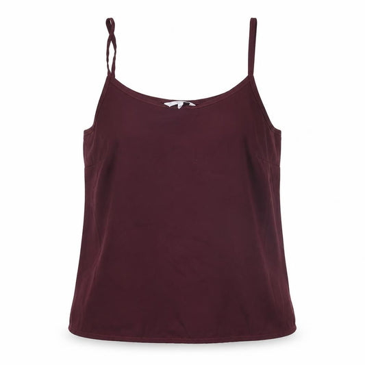 New Look Womens Purple Polyester Camisole T-Shirt Size 10 Scoop Neck