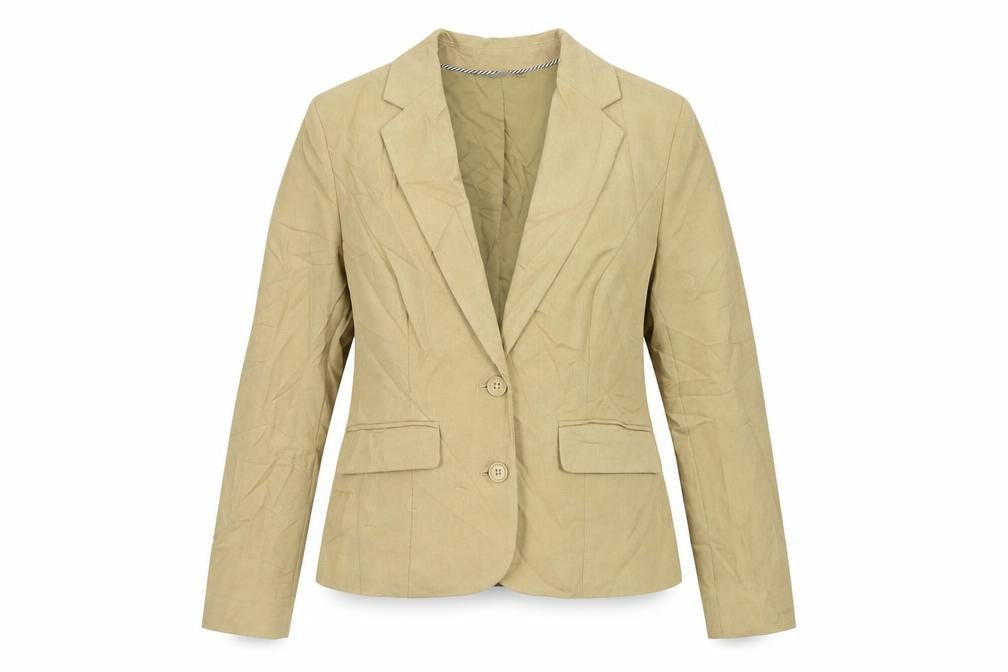 Marks and Spencer Womens Beige Jacket Blazer Size 8 Button