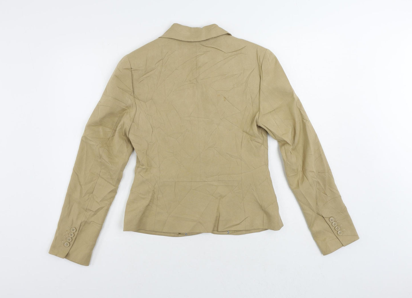 Marks and Spencer Womens Beige Jacket Blazer Size 8 Button