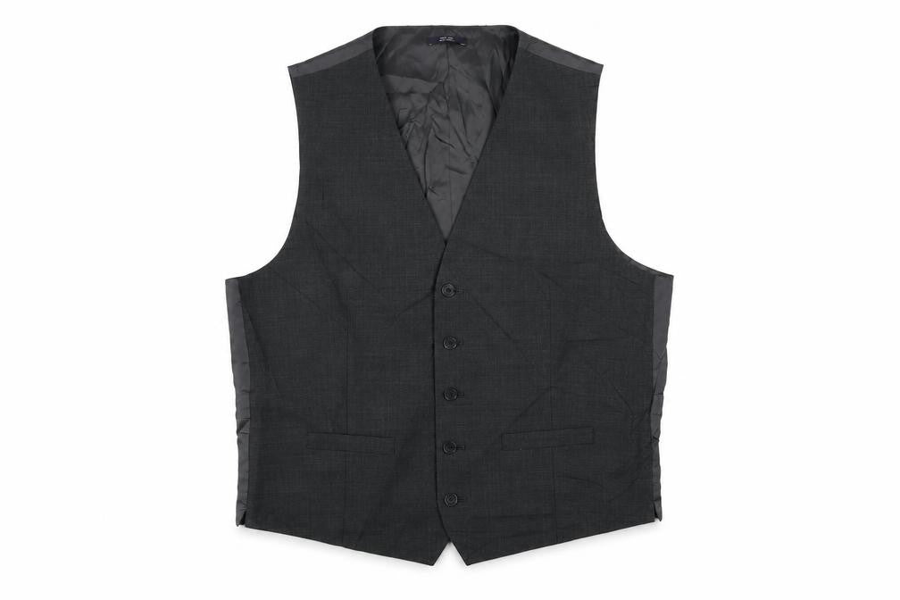 Marks & Spencer Mens Grey Wool Jacket Suit Waistcoat Size 42 Regular