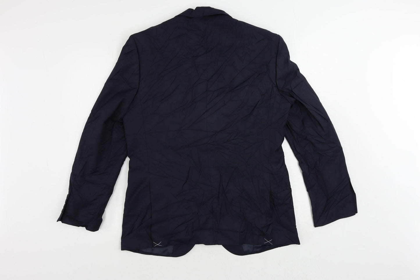 Marks and Spencer Mens Blue Polyester Jacket Suit Jacket Size 40 Regular