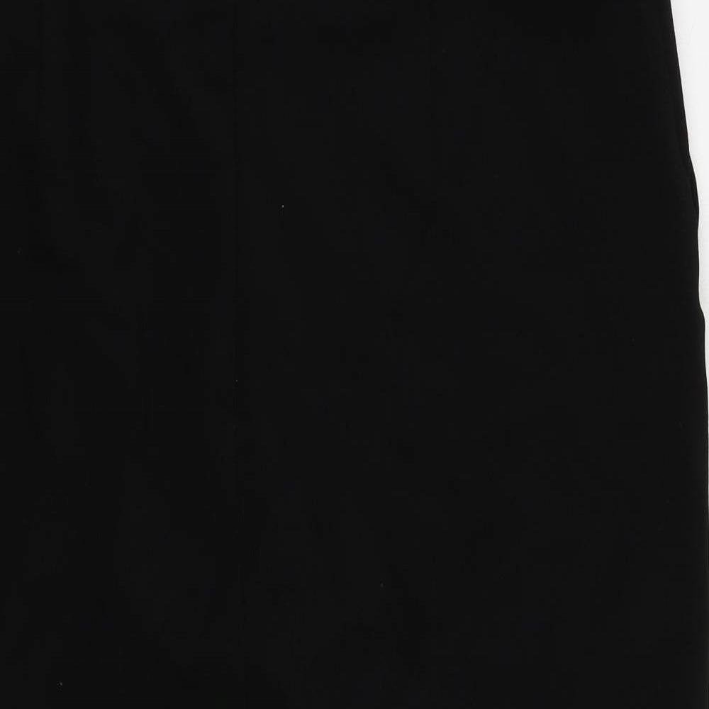 Kaleidoscope Womens Black Polyester Straight & Pencil Skirt Size 20 Zip - Belted Pearl Detail