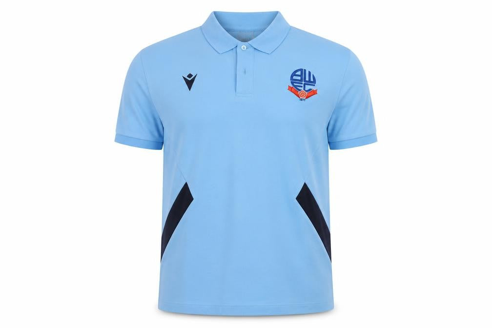 Macron Mens Blue Cotton Polo Size M Collared Button