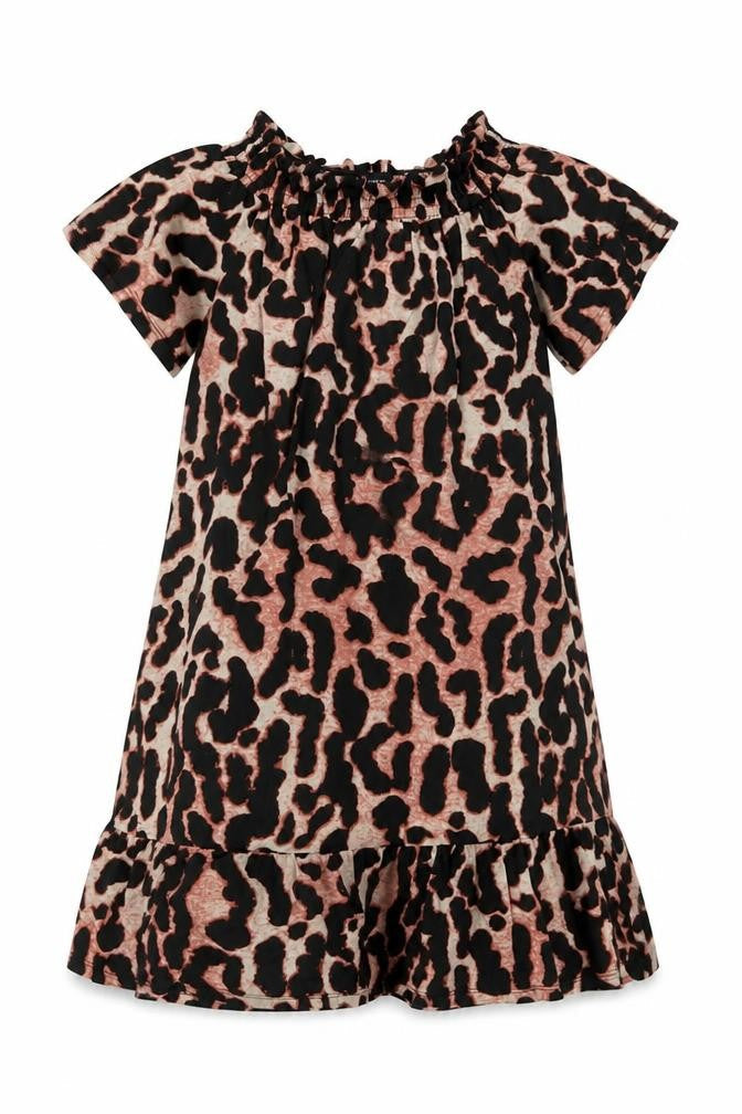 Roman Womens Multicoloured Animal Print Cotton A-Line Size 10 Square Neck Pullover